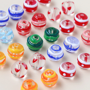 2025 gros noël breloques pendentif verre perlé joyeux noël accessoires pour collier Bracelet bijoux à bricoler soi-même faisant - Product Image 6