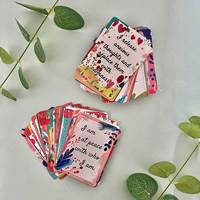 Tarjeta de Afirmaciones Positivas Personalizada, Tarjeta con Citas Inspiradoras para la Salud Mental y la Mindfulness