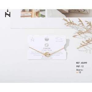 Bracelet en acier inoxydable plaqué or, minimaliste, pour tous les jours, unisexe - Product Image 1