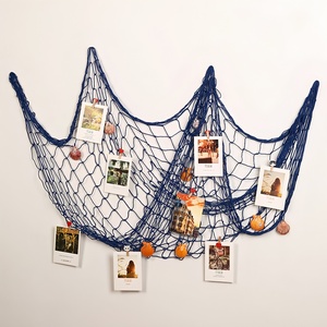 Red <span class=keywords><strong>de</strong></span> Pescado Decorativa <span class=keywords><strong>para</strong></span> Fiesta Hawaiana, Temática Náutica, <span class=keywords><strong>de</strong></span> Algodón, Pirata del Mar, Océano, Playa, Accesorio <span class=keywords><strong>de</strong></span> Halloween, Azul Beige - Product Image 6