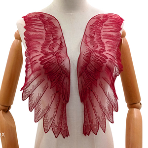 Ren ORGANZA THÊU ĐỐI XỨNG DIY phụ kiện thời trang đính các bản vá lỗi tùy chỉnh cánh của một thiên thần đơn giản lông - Product Image 6