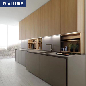 Ensemble de meubles de cuisine en métal avec armoire murale haute en acier de style européen Allure, finition super brillante, blanc - Product Image 6