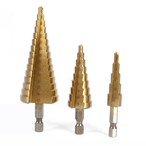 3pcs <strong>Drill</strong> <strong>Bits</strong> Set Hss Titanium Step <strong>Drill</strong> <strong>Bit</strong> - Product Image 1
