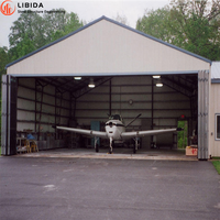 Hangar d'avion moderne à structure en acier à faible coût avec surface galvanisée à chaud, conception étanche, garantie 1 an