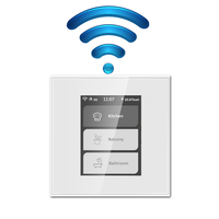 Sistema de casa inteligente Lanbon Tuya Wifi Zigbee LCD táctil inteligente 3 Gang interruptor de luz Control remoto por teléfono Google Alexa