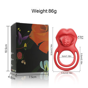 Juguete Sexual para Adultos, <span class=keywords><strong>Anillo</strong></span> para Pene con Control por Aplicación, Resistente al Agua, para Hombres, Estimulación de la Lengua y de los Testículos - Product Image 6