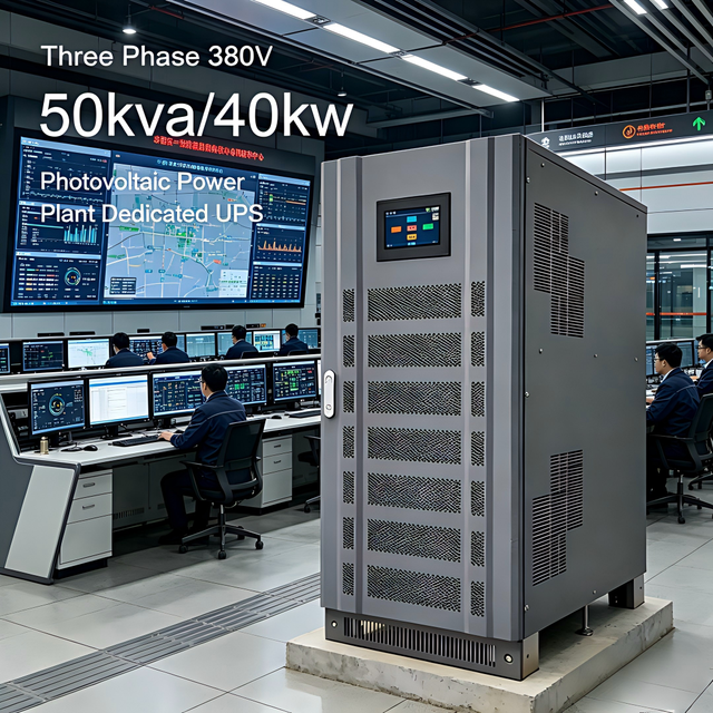 380V Three Phase Line Frequency Online UPS Emergency Power Supply System for Intelligent Transportation Equipment