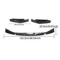 3 pièces de lèvres de pare-chocs avant de compétition en fibre de carbone préimprégnée avec surface époxy hautement polie pour BMW G80 M3 G82 M4 2021-2022