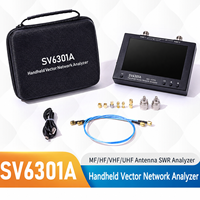 Analyseur de réseau vectoriel large bande 1 MHz-63 GHz, écran 7 pouces, haute précision pour les tests RF et micro-ondes (VNA)