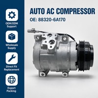 Compresseur de climatisation automatique 10S17C OE 88320-6A170 12V R134a pour Toyota Land Cruiser Prado 120 Vente en gros