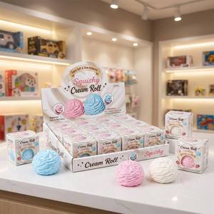 Paquete de 12 Juguetes Antiestrés de Gel de Vaselina Tricolor, Azul, Rosa y Blanco, de Ascenso Lento, Sensoriales para Niños - Product Image 5