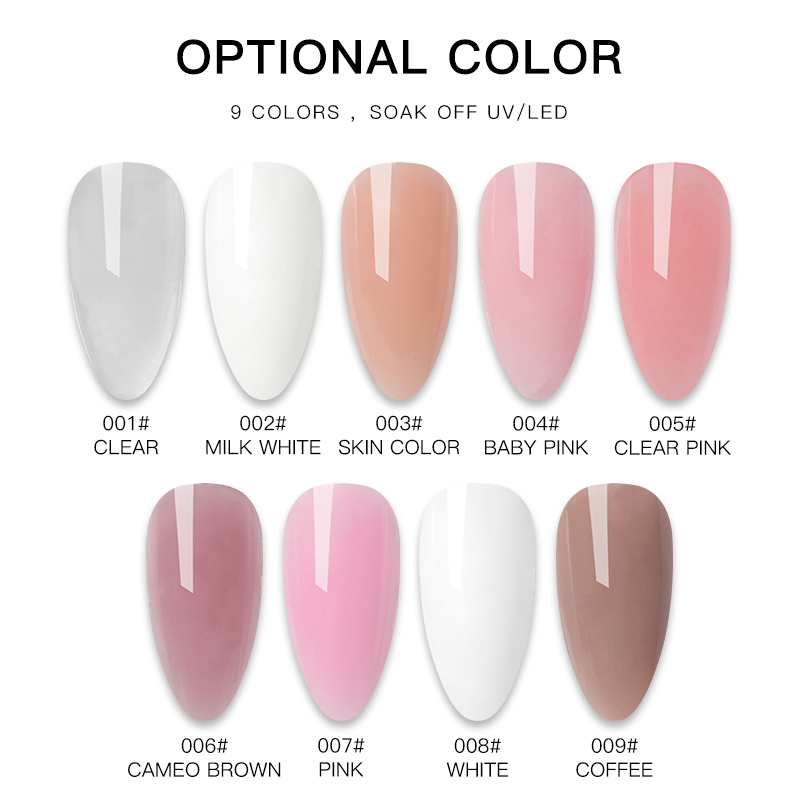 Ungiftig Bio Private Label Builder Gel Oem Gewohnheit Ihre Eigenen Marken 1KG Weg Tränken Uv Led Nagellack polygel - Product Image 3