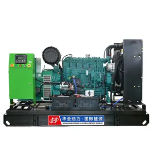 Generador trifásico de 150kW de tipo abierto alimentado por motor de China Generador diésel 187.5kVA