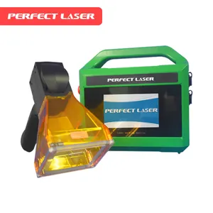 Perfecte Laser Draagbare Handheld Fiber Laser Graveermachine, Kan De Prijs Van Tweedimensionale Code Op Pcb En Staal Markeren