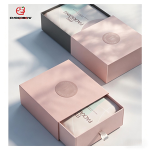 EBB Luxury Fashion Paper Drawer <b>Box</b> Wholesale Custom Logo Jewelry <b>Gift</b> Packaging <b>Box</b> For Ring <b>Earring</b> - Product Image 1