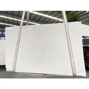 Полированная чистая белая мраморная плита han для внутренних настенных панелей