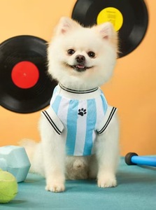 Ropa de Verano para Perros y Gatos al por Mayor, Ropa Deportiva Cómoda, Camisetas para Mascotas con Diseño de Fútbol, Ropa de Baloncesto - Product Image 3