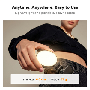 ไฟเซลฟี่พกพา K&F Concept สีดำ 600mAh 3-in-1 ไฟเสริมสำหรับโ<span class=keywords><strong>ท</strong></span>รศัพ<span class=keywords><strong>ท</strong></span>์แบบชาร์จได้ ไฟ LED ขนาดเล็กสำหรับโทรศัพ<span class=keywords><strong>ท</strong></span>์ <span class=keywords><strong>iPad</strong></span> แท็บเล็ต พีซี - Product Image 6
