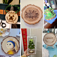 2024 cercles en bois non finis promotionnels ronds en bois centres de table en bois naturel pour ornements de noël et décor