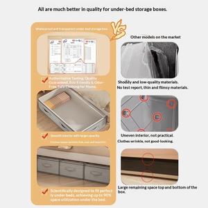 Organisateur <span class=keywords><strong>de</strong></span> vêtements pliable multifonctionnel à un seul niveau, écologique, non tissé, grande capacité pour <span class=keywords><strong>la</strong></span> <span class=keywords><strong>maison</strong></span> - Product Image 3