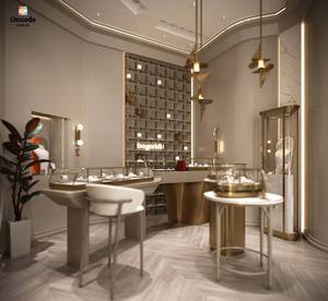 ตู้โชว์เครื่องประดับหรูหรา |   ตู้โชว์กระจกสั่งทำพิเศษสำหรับร้านค้าระดับไฮเอนด์ |   โซลูชั่นการออกแบบตกแต่งภายในร้านขายเครื่องประดับแบบครบวงจร - Product Image 1