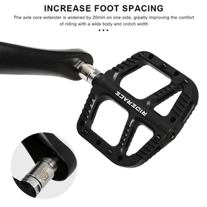 RIDERACE-Extensions de pédales de <span class=keywords><strong>vélo</strong></span> filetées de 9/16 pouces, 20mm, pour VTT BMX, <span class=keywords><strong>vélo</strong></span> de route - Product Image 3