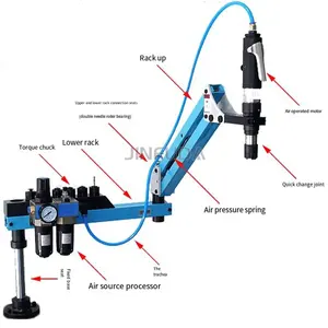 Taraudeuse servo universelle automatique M3-M24 avec écran tactile et taraudeuse électrique à bras flexible - Product Image 5