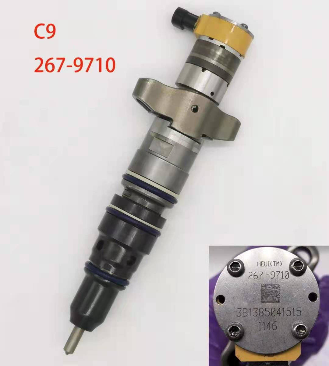 Hot sale common rail diesel fuel injector 267-9710 for Caterpillar Excavator C9 engine