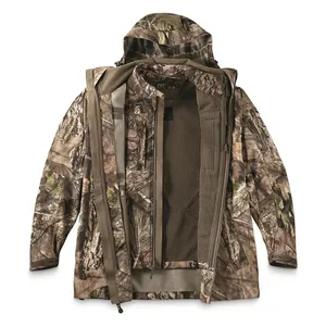 Popular de la mejor calidad fabricante impermeable camuflaje Hunter productos chaquetas de caza