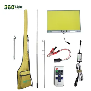 360 luz COB impermeável Ao Ar Livre conduziu a Luz de Acampamento Vara De Pesca 12V DC 56W 5527lm Acampamento iluminação de Inundação LEVOU luz