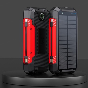 Batterie externe universelle à chargement solaire rapide avec logo personnalisable, grande capacité, chargement sans fil, câble et lampe torche - Product Image 6