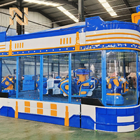 Attraction de parc d'attractions Nova Rides : Train de course sur piste circulaire avec balles pulvérisées et attrape-balles rotatifs BC-XJ pour enfants