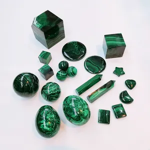 Wholesale Healing Malachite Tower High Quality Malachite Gemstones spheres Carved Malachite Mixing shapes For Decoration