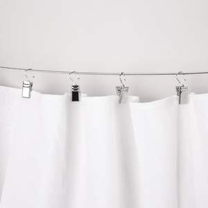 เชือกผ้า<span class=keywords><strong>ม่าน</strong></span>อเนกประสงค์ยาว5ม. พร้อมอุปกรณ์เสริมติดผนังชุดสายเคเบิลแรงตึงที่ดีตะขอสำหรับใช้ในบ้าน - Product Image 4