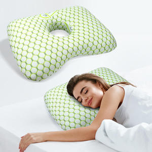 Wholesale Ear Hole Pillow Side Sleeper Ear Piercing Cushion Soft Cotton Pillow Factory Supply for Sleeping Home Care - Product Image 4