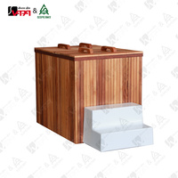 Baignoire de récupération rectangulaire en cèdre rouge Vapasauna pour bain froid, bain de glace, thérapie par le froid, bien-être, gym, fitness