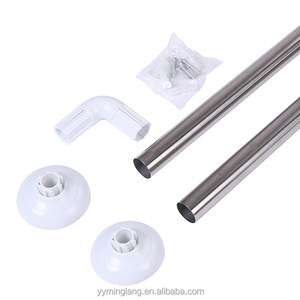 Tringle à <span class=keywords><strong>rideau</strong></span> de <span class=keywords><strong>douche</strong></span> moderne télescopique en forme de L Adhésif en forme <span class=keywords><strong>d</strong></span>'arc Coin universel à <span class=keywords><strong>angle</strong></span> droit Cloison de salle de bain <span class=keywords><strong>Douche</strong></span> élégante - Product Image 1