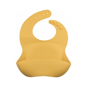 Babero de silicona para bebé con bolsillo profundo para recoger comida, impermeable, con estampado, delantal para la hora de comer de niños pequeños, logotipo personalizado, venta al por mayor - Product Image 2