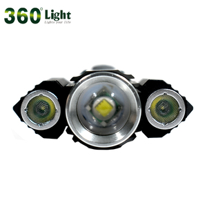 360 ánh sáng bán buôn T6 ánh sáng bóng đèn đa chức năng zoom xoay USB có thể sạc lại hợp kim nhôm đèn pin - Product Image 4