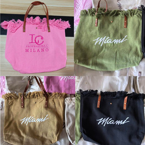 Borsa da donna ZR436 con logo personalizzato, borsa in tela tinta unita, borsa estiva da spiaggia, borsa a mano alla moda, borsa a tracolla portatile, borsa tote da donna, borsa per la spesa. - Product Image 2