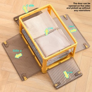 <strong>Large</strong> Capacity Stackable Household Transparent Folding Snack Toy Organizer Thickened Plastic PP Clothing Quilt <strong>Storage</strong> <strong>Box</strong> - Product Image 3