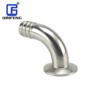 Vệ sinh thép không gỉ 304 316L 90deg Adapter cao su nhanh chóng kết nối khớp nối ống khuỷu tay barb Adapter Tri kẹp ferrule - Product Image 4