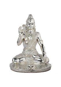 Silver Plated Lord Shiva Idol Mahadev Hindu God <b>Statue</b> for Puja Home Temple Religious Decor Spiritual Gift Collection - Product Image 2