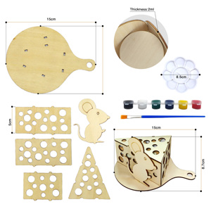 Portalápices personalizables con forma de dinosaurio, puzle, venta al por mayor - Product Image 4