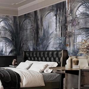 Papel Tapiz Mural 3D Moderno Personalizado de Tela para Sala de Estar con Paisaje Tropical Abstracto, Decoración para el Hogar - Product Image 2
