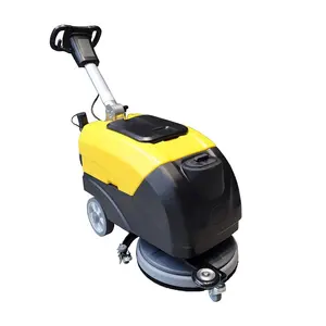 Katlanır elektrikli uygun zemin temizleme makinesi endüstriyel zemin scrubber ticari kullanım için