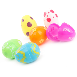 Colorato di Plastica Verniciata Apribile Uova di Pasqua Per Bambini FAI DA TE Festival giocattoli uova FAI DA TE Personalizzati di Plastica Uovo di Pasqua - Product Image 3