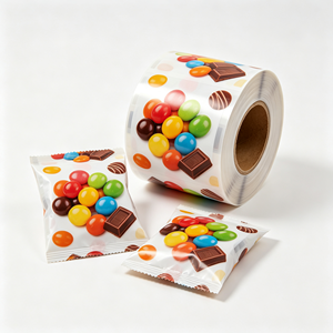 Rouleau de film plastique laminé de qualité alimentaire, film d'emballage translucide brillant pour l'emballage de bonbons et de chocolat - Product Image 5