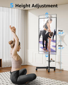 23-60 inch TV di động đứng giỏ hàng Chiều cao có thể điều chỉnh xách tay cán TV đứng núi & giỏ hàng - Product Image 3