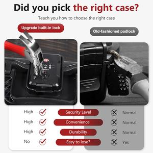 กล่องใส่ปืนพกแบบแข็ง Kinghardcase ได้รับการรับรองจาก TSA สำหรับการเดินทาง <span class=keywords><strong>กัน</strong></span>น้ำ <span class=keywords><strong>กัน</strong></span><span class=keywords><strong>กระแทก</strong></span> พร้อมกุญแจล็อค ทำจากพลาสติกแข็ง - Product Image 3